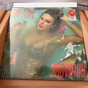 Taylor Swift Vinyl - The Life of a Showgirl Orange Glitter Vinyl - Sealed